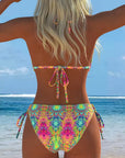 Colorful Bikini Halter Print