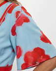 Corinne | V Neck Short Sleeve Floral Maxi Dress