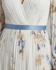 Lavinia | Long Sleeve V Neck Floral Maxi Dress