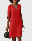 Taylor | Comfortable V-Neck Dress