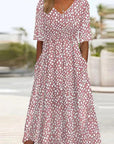 Annabelle | Elegant Tummy-flattering Polka Dot Midi Dress