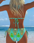 Colorful Bikini Halter Print