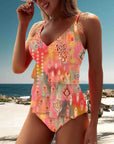 Candace | Vibrant Patterned Tankini with Skirt