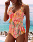 Candace | Vibrant Patterned Tankini with Skirt