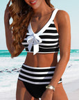 By Esmee® | Striped High-Waisted Bikini