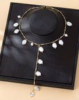 Mystical Pearl Waterfall Necklace