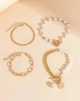 Luxe Layered Pearl Bracelet Set