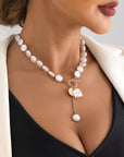 Baroque Pearl Toggle Necklace