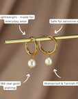 Essential Pearl Hoop Earrings