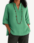 Katherine | Women’s Casual Linen Tunic Top