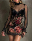 Roselyn™ Lace Floral Mini Dress