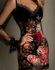 Roselyn™ Lace Floral Mini Dress