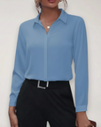 Bella | Women’s Elegant Tailored Button-Up Work Blouse