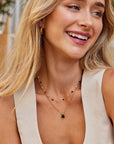 Layered Necklace with Stones