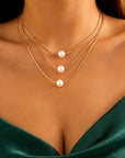 Magical Triple Pearl Necklace