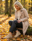 Gisela - Comfortable orthopedic shoes with leather effect
