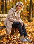 Gisela - Comfortable orthopedic shoes with leather effect