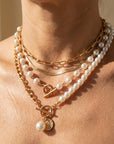 Modern Pearl Layered Necklace Set