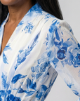 Lillian | Floral Long Sleeve Wrap Maxi Dress