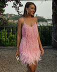 Margaret | Women’s Summer Fitted Sequin Cocktail Mini Dress