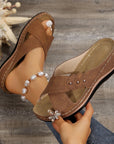 Comfora™ | Light and stable wedge sandals for all-day comfort