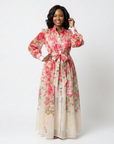 Cressida | Floral Sheer Long Sleeve Maxi Dress