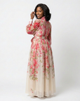 Cressida | Floral Sheer Long Sleeve Maxi Dress