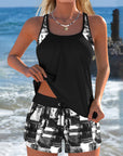 Tankini Fashion Tie-Dye Top with Shorts