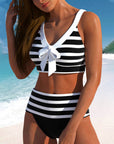 By Esmee® | Striped High-Waisted Bikini