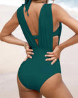 Luxury Shaping Swimsuit with Deep V-Neck