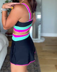 Myra | Elegant Three-Piece Color Block Swimsuit