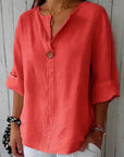 Zamma | Relaxed V-Neck Top