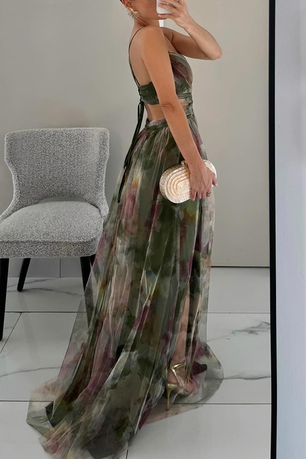 Sarah | Long dress with charming floral print