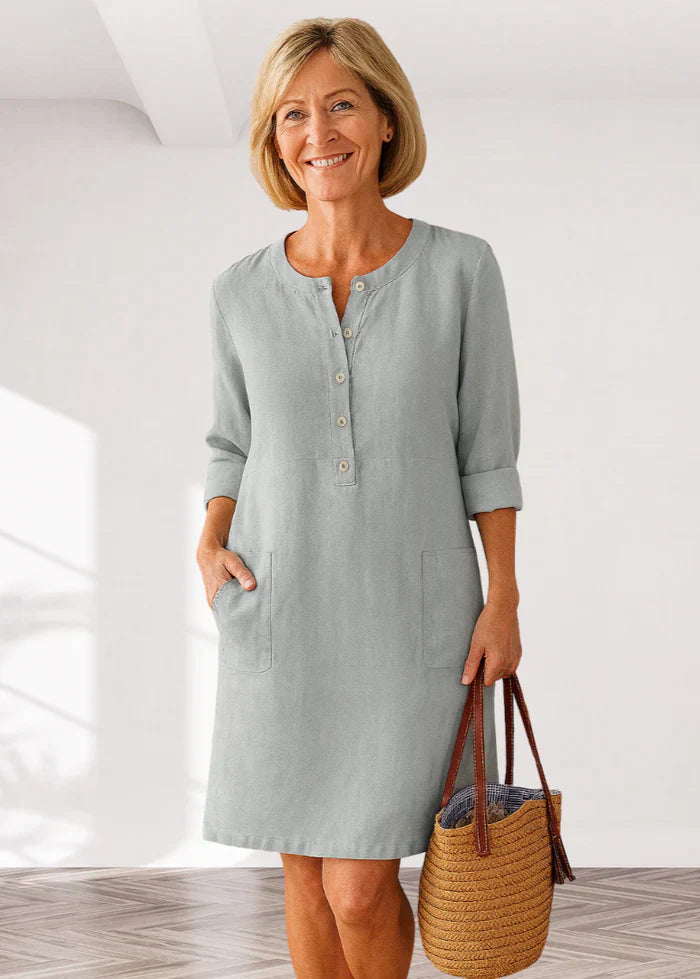 EVI | Casual women's dress with a loose fit and timeless look for everyday wear