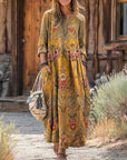 Evelyn | Vintage-Inspired Long Sleeve Casual Dress