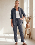 Noor | Long Sleeve Shirt Tapered Pants Set