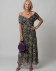 Calen | Off Shoulder Flow Midi Dress