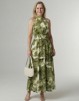 Sylin | Gathered Halter Midi Dress
