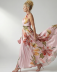 Amiel | Light Floral Maxi Dress