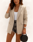 Faith | Women’s Longline Double Breasted Blazer Jacket