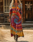 Evelyn | Vintage-Inspired Long Sleeve Casual Dress