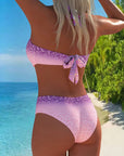 Sofia | Halter Neck Leopard Print Gradient Swimsuit