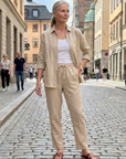 Noor | Long Sleeve Shirt Tapered Pants Set