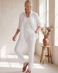 Noor | Long Sleeve Shirt Tapered Pants Set