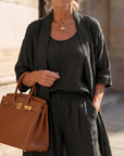 Yael | Three Piece Relaxed Top Pant Set
