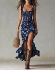 Caroline | Boho Retro Maxi Dress