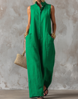 Kennedy | Jumpsuit with Elegant Collar and Loose Fit