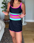 Myra | Elegant Three-Piece Color Block Swimsuit
