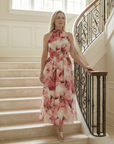 Sylin | Gathered Halter Midi Dress