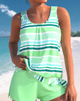 Rosa | Relaxed Striped Tankini Set